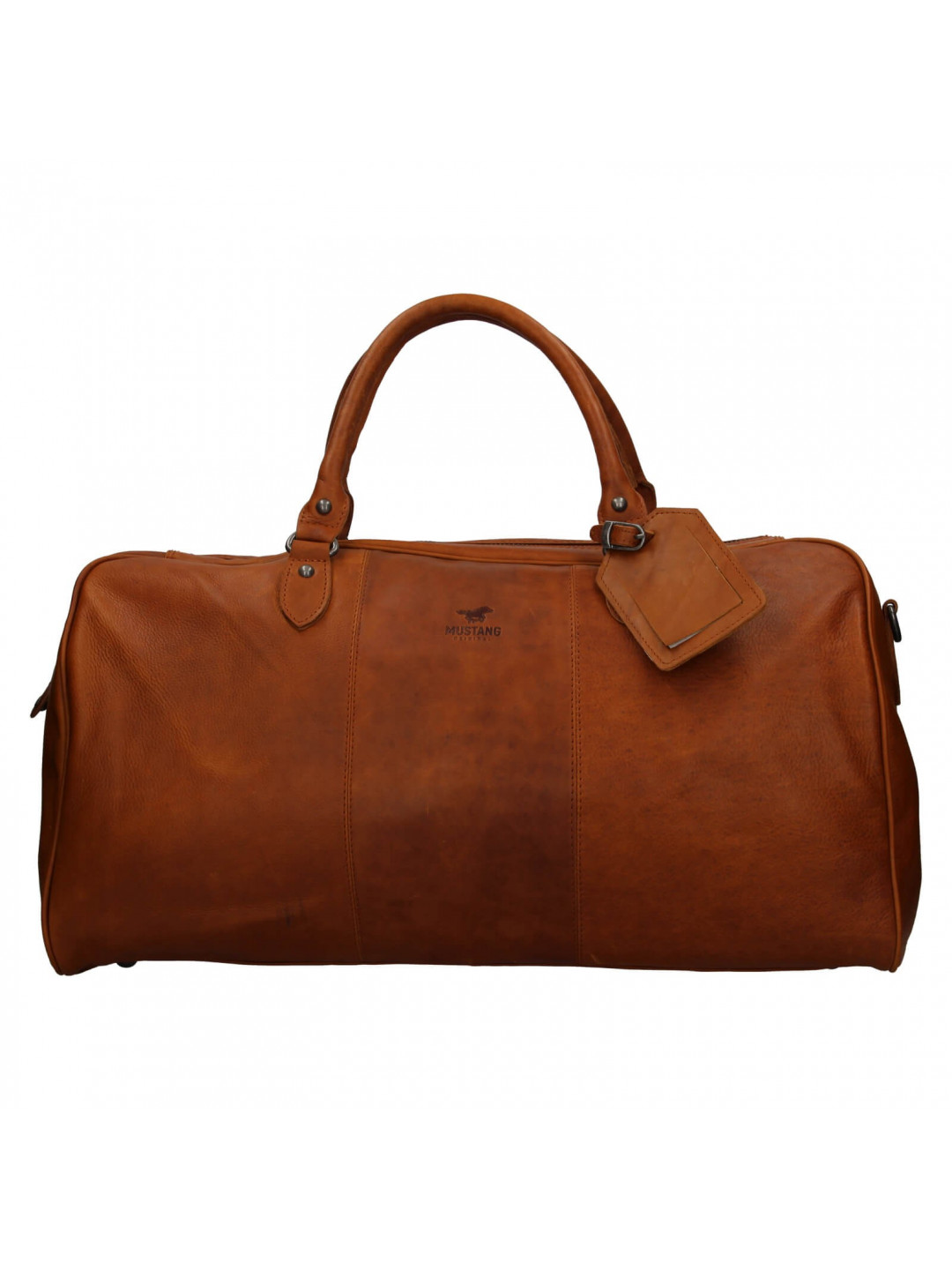 Pánská kožená cestovní taška Mustang Vojta – koňak